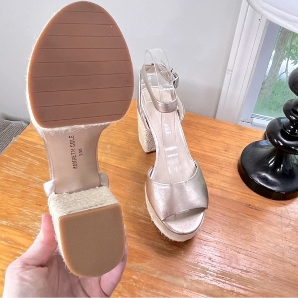 Kenneth Cole Phoenix Leather Platform Sandals